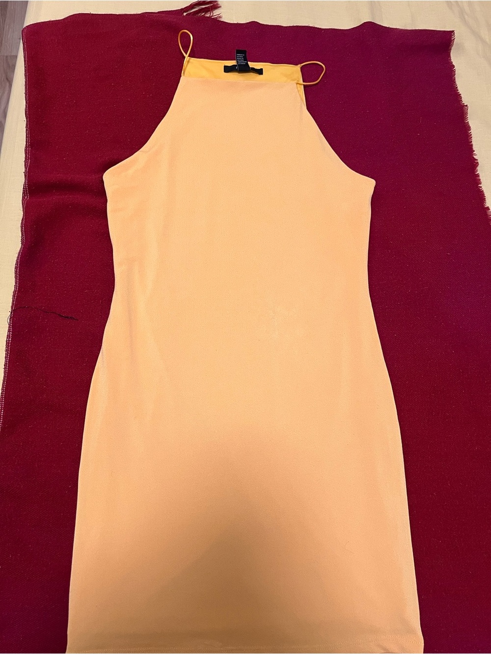 Forever 21 Yellow Halter Mini Dress